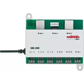 Märklin Link s 88 digitális dekóder DCC szerint, zöld/fehér 60883