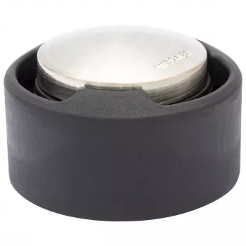 Wagner design yourself EH 5171 ajtóütköző, cinköntvény gumiütközővel, Ø 5 cm, matt nikkel/fekete 15517111