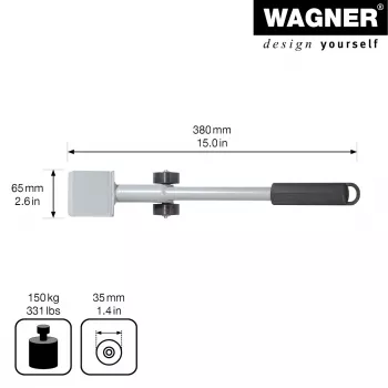 Wagner design yourself MM 4121 bútor emelő, ezüst, 38 cm (20412101)