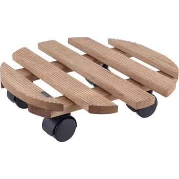WAGNER Multiroller Country paliszander kerek növénygörgő, tömör paliszanderfa, 300 mm, 100 kg 20018301