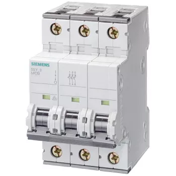 Siemens SENTRON 5SY6332-6 kismegszakító, 3 pólusú, B32A, 6kA, 400V AC