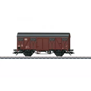 Märklin 44500 H0 fedett teherkocsi fékezőplatformmal, DB, IV. korszak