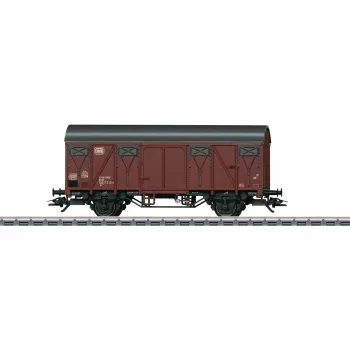 Märklin 44500 H0 fedett teherkocsi fékezőplatformmal, DB, IV. korszak