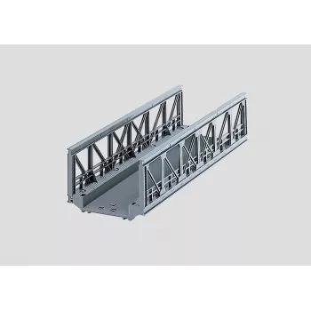 Märklin 074620 rácsos híd H0 modellvasúthoz (1:87), szürke, egypályás, 360 mm