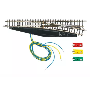 Märklin 8563 elektromos jobb váltó, Z nyomtáv, Mini-Club, fekete/sárga