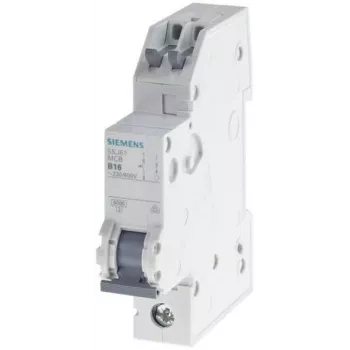 Siemens 5SJ61106KS kismegszakító 1 pólusú B 10 A 6 kA 230/400 V AC dugaszos kapocs
