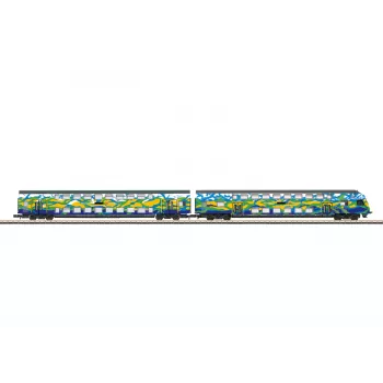 Märklin 87307 Z emeletes kocsi készlet Touristik 2 DB AG (1:220, 2 kocsi)