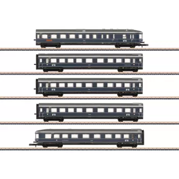 Märklin 087615 Z kocsikészlet Blauer Enzian DB, MHI (3 darabos személykocsi készlet)