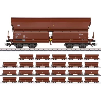 Märklin 000730 H0 24 darabos tolófedeles vagon készlet Tals 968 DB IV. korszak AC