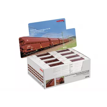 Märklin 000730 H0 24 darabos tolófedeles vagon készlet Tals 968 DB IV. korszak AC