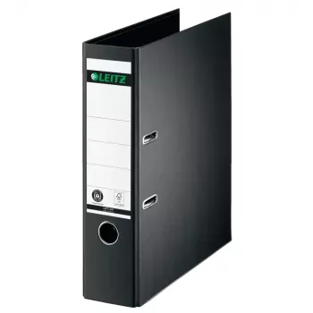 LEITZ karton karos iratrendező, 180°, A4, 80 mm, fekete 1007-00-95