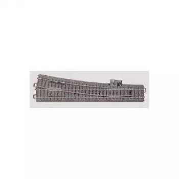 Märklin H0 C-sín (ágyazattal) 24712 váltó, karcsú, jobb 236,1 mm (24712)