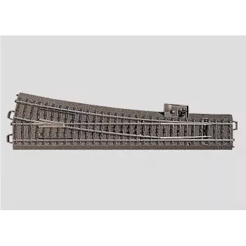 Märklin H0 C-sín (ágyazattal) 24712 váltó, karcsú, jobb 236,1 mm (24712)