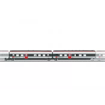 Märklin 043452 H0 2. kiegészítő kocsiszett Giruno SBB-hez, 2 köztes kocsi, VI. korszak
