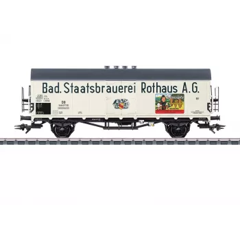 Märklin 046805 H0 AC rakodólapos kocsi Rlmms 580 Deutsche Bundesbahn IV. korszak lapos rakodólapokkal