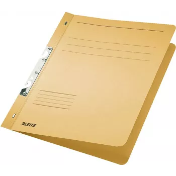 LEITZ iratgyűjtő résmechanikával, DIN A4, manilai karton, krémszínű, 250 g/m², 170 lap kapacitás, 80 mm mechanika, 50-es csomag (3746-00-11)