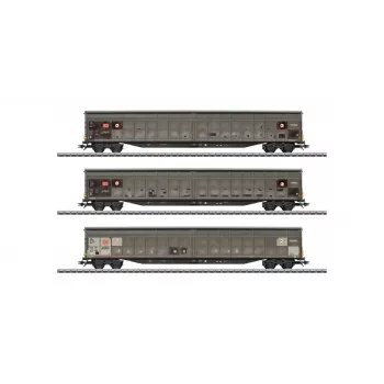 Märklin 48067 H0 3 részes tolófalas kocsi készlet DB AG