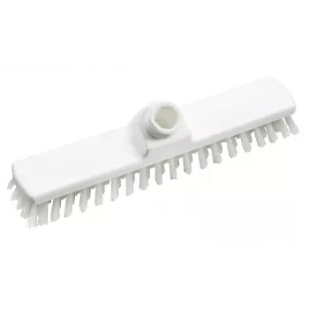 HAUG BÜRSTEN 8810 súrolókefe, fehér polipropilén, 280 mm széles, közepes poliészter sörtéjű