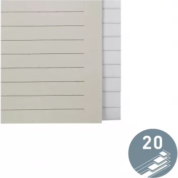 LEITZ papír osztólap üres 20 osztófül A4 fehér univerzális lyukasztással 12203085