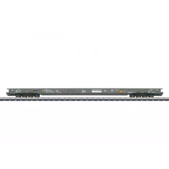 Märklin 047408 H0 alacsony oldalfalú teherkocsi traktor rakománnyal (AC)