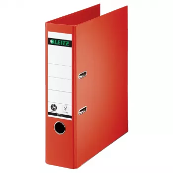 LEITZ 180° karos iratrendező A4 80 mm világospiros karton 1007-00-20