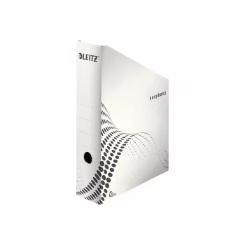 LEITZ easyboxx folyóiratgyűjtő A4 fehér 100% újrahasznosított hullámkarton automatikus összeszerelés - 25 darabos csomag (6140-00-00)