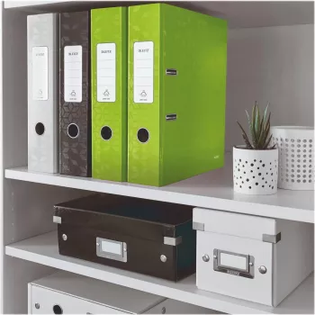 Leitz 180° WOW A4 iratrendező karos mechanikával, kerek gyűrű, karton, zöld, 600 lap, 80 g/m² (10050054)