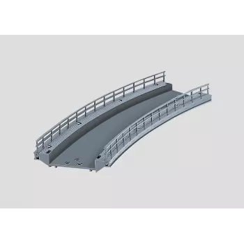 Märklin 074613 ívelt rámpadarab hídpillérekhez, HO méretarány, szürke