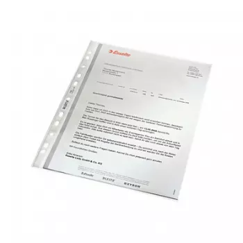 LEITZ 47960000 A4 lyukasztott tasak, polipropilén 0,07 mm, átlátszó, 100 darabos csomag
