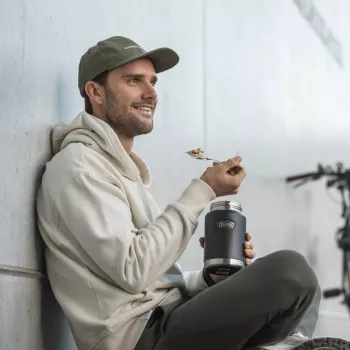 THERMOS ICON termotároló 0,71 L fekete vákuumszigetelt rozsdamentes acél 4120333071