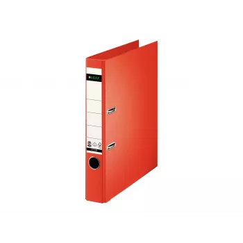 LEITZ 180° karos irattartó A4 50 mm világospiros karton 1008-00-20