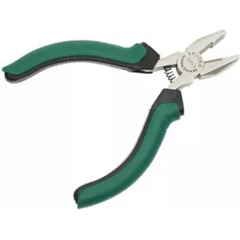 BRÜDER MANNESMANN GREEN LINE Combination Pliers Electronics 125 mm Tool Steel Green/Silver/Black M 1070-3