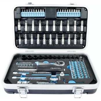 BRÜDER MANNESMANN QUANTOOL Q25003 116 részes 1/4 inch bit készlet biztonsági bitekkel