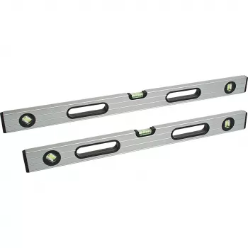 BRÜDER MANNESMANN vízmérték, 3 libella, 800 mm, dupla bordás alumínium 80880