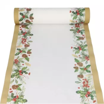 PAPSTAR asztali futó fagyöngy és toboz 37231 többszínű 40 cm x 24 m