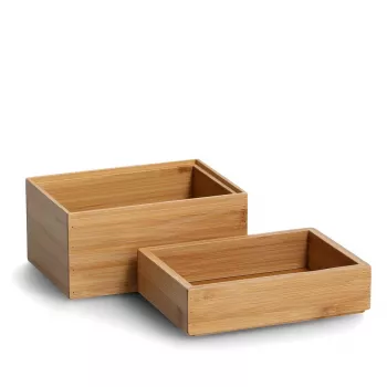 Zeller Natural szerveződobozok 17 x 12 x 12 cm (13319)