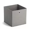 Zeller 14110 tárolódoboz nemezelt szövetből, 30 l, 32 x 32 x 32 cm, szürke