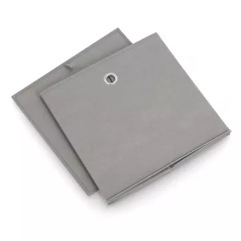 Zeller 14110 tárolódoboz nemezelt szövetből, 30 l, 32 x 32 x 32 cm, szürke