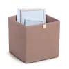 Zeller Mocca kocka tárolódoboz 32 x 32 x 32 cm fedéllel és fogantyúval 14541