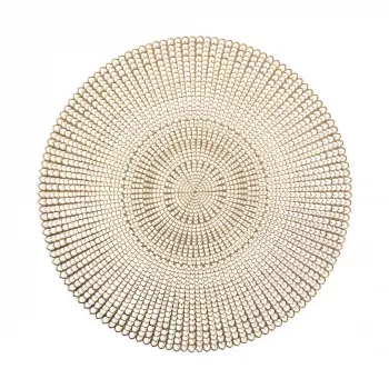 Zeller 6 részes arany színű teríték alátét kivágásokkal | 45 x 30 cm | PVC 27003
