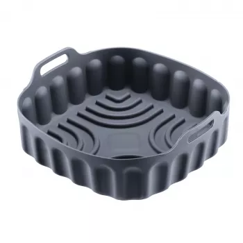 WESTMARK négyzetes mini sütőforma forrólevegős fritőzhöz 18,5 x 18,5 cm szilikon antracit 22012270