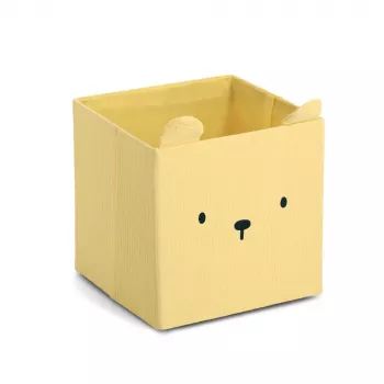 Zeller Bear tárolódoboz sárga 28 x 28 x 28 cm 14491