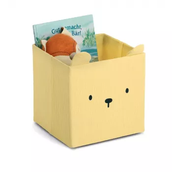 Zeller Bear tárolódoboz sárga 28 x 28 x 28 cm 14491