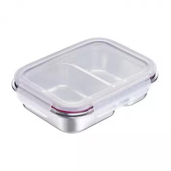 Westmark rozsdamentes acél uzsonnadoboz 450+280 ml, ezüst 23722270