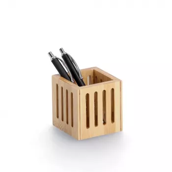 Zeller bambusz tolltartó barna 8x8x8 cm 15201