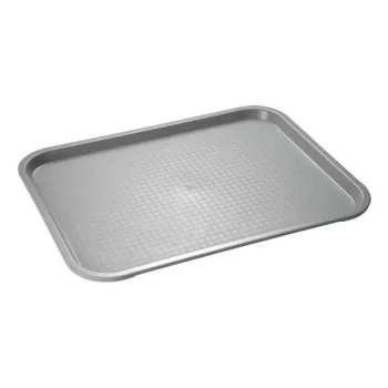 APS gyorséttermi tálca 410 x 305 mm, szürke polipropilén, magasság 20 mm, 1 db (538)