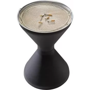 APS DIABOLO 574 hamutartó horganyzott acélból, 60 cm magasság, 40 cm átmérő, 1,5 kg homokkal együtt