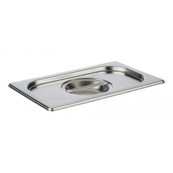 APS GN 1/4 fedél 265 x 162 x 30 mm rozsdamentes acél, kanálkivágás nélkül, mosogatógépben mosható - 1 darab 81495