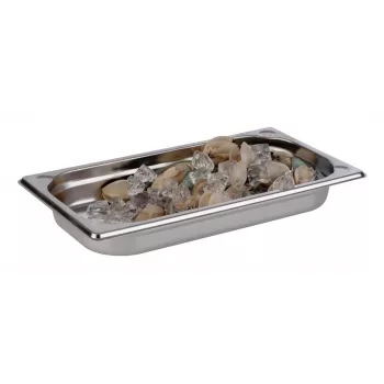 APS GN 1/3 Gastronorm-tárolóedény 325x176x40 mm elektropolírozott rozsdamentes acél 81301
