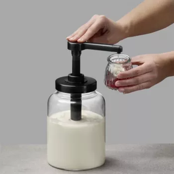 APS DISPENSA 1,7L üveg adagoló, átlátszó/fekete 93290